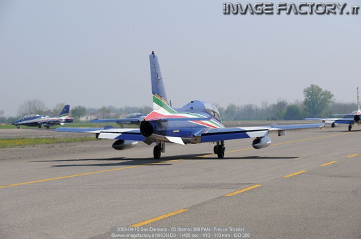 2009-04-15 San Damiano - 50 Stormo 366 PAN - Frecce Tricolori